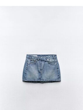 Zara TRF DENIM MINI SKIRT